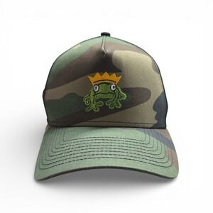 New Era 9FORTY Camo Trucker Hat Frog with Crown Embroidery Snapback Cap OSFM